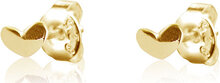 Loving Heart Drop Studs Gold Designers Jewellery Earrings Studs Gold Drakenberg Sjölin