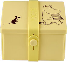 The Moomins Storage/Lunch Box Square Home Kitchen Kitchen Storage Lunch Boxes Yellow Moomin