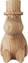 The Moomins Wooden Figurine, Moominpapa Home Decoration Decorative Accessories/details Wooden Figures Brun Moomin*Betinget Tilbud