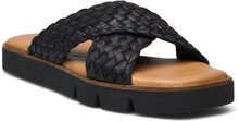 Lexey Shoes Summer Shoes Flat Sandals Svart Dune London*Betinget Tilbud