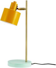 Ocean Bordlampe Curry/Messing/Turkis Home Lighting Lamps Table Lamps Multi/mønstret Dyberg Larsen*Betinget Tilbud