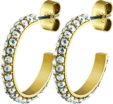 Hosta Sg Crystal Accessories Jewellery Earrings Hoops Dyrberg/Kern