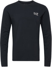 T-Shirts T-shirts Long-sleeved Marineblå EA7*Betinget Tilbud
