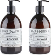Set Repair Shampoo 500 Ml & Repair Conditi R - 500 Ml Conditi R Balsam Nude Ecooking