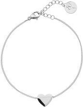 Pure Heart Bracelet Steel Accessories Jewellery Bracelets Chain Bracelets Silver Edblad