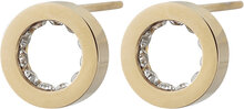 Monaco Studs Mini Accessories Jewellery Earrings Studs Gold Edblad