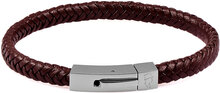 Leather Bracelet Singel Armbånd Smykker Brun Edd.*Betinget Tilbud