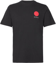 Japanese Sun T-Shirt-Navy Blazer T-shirts Short-sleeved Svart Edwin*Betinget Tilbud