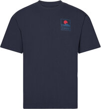 Sunset On Mt Fuji T-Shirt - Navy Blazer Designers T-Kortærmet Skjorte Navy Edwin