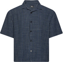 Saga Shirt Ss - Blue / Black Designers Shirts Short-sleeved Blue Edwin