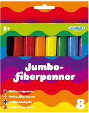 Fiberpenor Jumbo 8 St Toys Creativity Drawing & Crafts Drawing Coloured Pencils Multi/patterned Kärnan