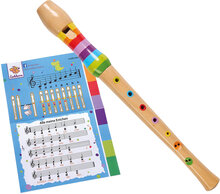 Eichhorn - Music Wooden-Flute, 32Cm Toys Musical Instruments Multi/mønstret Eichhorn*Betinget Tilbud