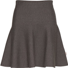 Triny Merino Skirt Skirts Knitted Skirts Grå Ella&il*Betinget Tilbud