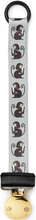 Pacifier Clip - Pepe Mini Baby & Maternity Pacifiers & Accessories Pacifier Clips Grey Elodie Details