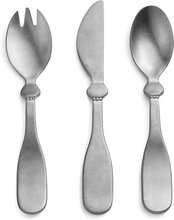 Children's Cutlary Set - Antique Silver Home Meal Time Cutlery Silver Elodie Details