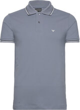 Polo Shirt Designers Polos Short-sleeved Blue Emporio Armani