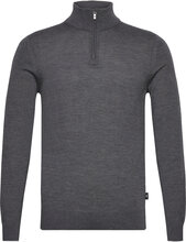 Pullover Designers Knitwear Half Zip Jumpers Grey Emporio Armani
