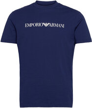 T-Shirt T-shirts Short-sleeved Blå Emporio Armani*Betinget Tilbud