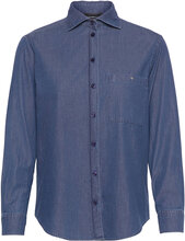 Shirt Tops Shirts Long-sleeved Blue Emporio Armani