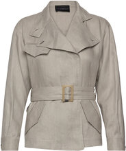 Caban Coat Outerwear Jackets Light-summer Jacket Beige Emporio Armani