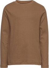 T-Shirt Ls Tops T-shirts Long-sleeved T-shirts Brown En Fant