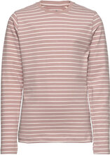 T-Shirt Ls - Yd Stripe T-shirts Long-sleeved T-shirts Rosa En Fant*Betinget Tilbud