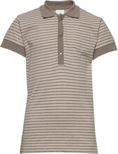 Gate Ss T-Shirt Tops T-shirts Polo Shirts Short-sleeved Polo Shirts Beige En Fant