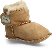 Sheepskin Bootee Shoes Baby Booties Beige En Fant