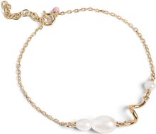 Pearlie Twist Bracelet Accessories Jewellery Bracelets Chain Bracelets Gull Enamel Copenhagen*Betinget Tilbud
