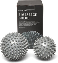 Hard Massage Ball 2 Pcs Accessories Sports Equipment Workout Equipment Foam Rolls & Massage Balls Sølv Endurance*Betinget Tilbud