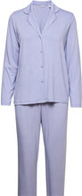 Spot Print Pyjama Set, Lenzing™ Ecovero™ Pyjamas Lilla Esprit Bodywear Women*Betinget Tilbud