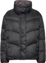 Quilted Jacket With Recycled Down Filling Fodrad Jacka Black Esprit Casual