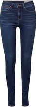 Garment-Washed Jeans With Organic Cotton Skinny Jeans Blå Esprit Casual*Betinget Tilbud