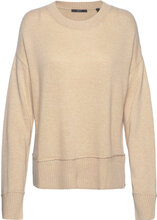 Knitted Wool Blend Jumper Tops Knitwear Jumpers Beige Esprit Collection