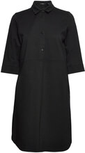Sporty Punto Mix & Match Dress Kort Klänning Black Esprit Collection