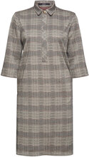 Prince Of Wales Mix & Match Dress Knælang Kjole Grey Esprit Collection