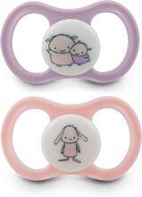 Pacifier Happy Silic Glow 2-Pack, +4 Month Pink Baby & Maternity Pacifiers & Accessories Pacifiers Multi/patterned Esska