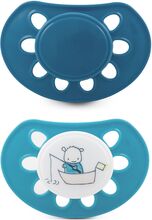 Pacifier Classic Silic 2 Pack, + 4 Month Blue Baby & Maternity Pacifiers & Accessories Pacifiers Multi/mønstret Esska*Betinget Tilbud