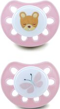 Pacifier Classic Mini Silic 2 Pack, 0-6 Month Pink Baby & Maternity Pacifiers & Accessories Pacifiers Multi/patterned Esska