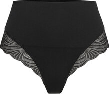 Power Lace By Etam High Leg Tanga Panty Lingerie Panties High Waisted Panties Black Etam