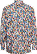 Classic Fit Business Casual Poplin Shirt Designers Shirts Business Multi/patterned Eton