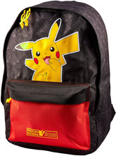 Pokémon #025, Large Backpack Ryggsäck Väska Black Pokemon