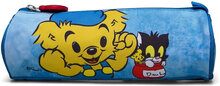 Bamse Happy Friends Round Pencil Case Accessories Bags Pencil Cases Blå Bamse*Betinget Tilbud