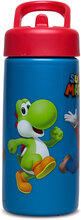 Super Mario Sipper Water Bottle Home Meal Time Blue Super Mario