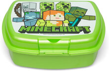 Minecraft Urban Sandwich Box Home Meal Time Lunch Boxes Green Minecraft