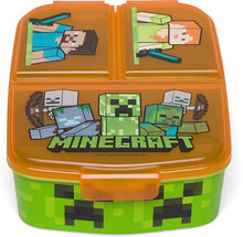 Minecraft Multi Compartment Sandwich Box Home Meal Time Lunch Boxes Multi/patterned Minecraft