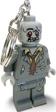 Lego Iconic, Zombie Key Chain W/Led Light, H Accessories Bags Bag Tags Grå LEGO*Betinget Tilbud