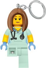 Lego Iconic, Nurse, Key Chain W/Led Light, H Accessories Bags Bag Tags Multi/mønstret LEGO*Betinget Tilbud