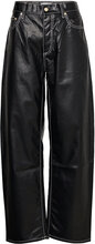 Benz Vegan Leather Black Bottoms Trousers Leather Leggings-Bukser Black EYTYS