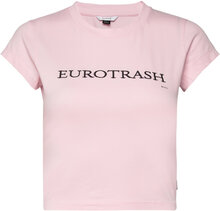 Zion Eurotrash Blush Designers Crop Tops Short-sleeved Crop Tops Pink EYTYS